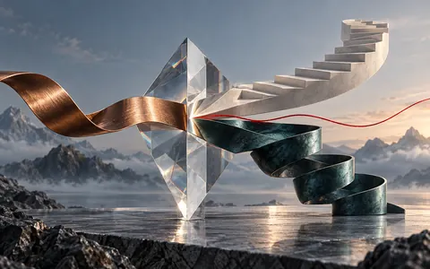 Conceptual illustration generated with ImageGen Conceptual illustration generated with ImageGen — One ribbon, two readings